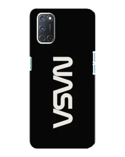 Чохол для OPPO A92 з картинкою «NASA — вертикальний логотип»