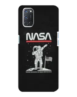 Чохол для OPPO A92 з картинкою «NASA — крокуємо по Місяцю»