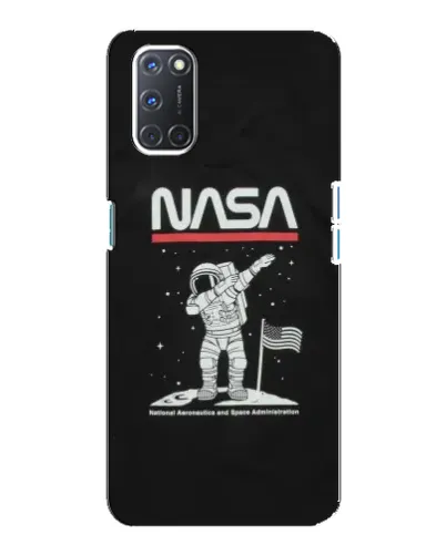 Чохол для OPPO A92 з картинкою «NASA — крокуємо по Місяцю» Чохол для OPPO A92 з картинкою «NASA — крокуємо по Місяцю»