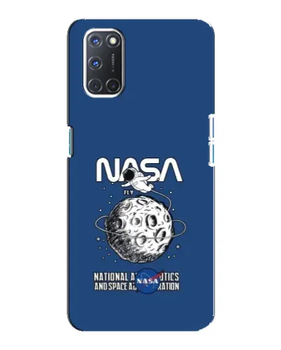 Чохол для OPPO A92 з картинкою «NASA — місячна місія» Чохол для OPPO A92 з картинкою «NASA — місячна місія»