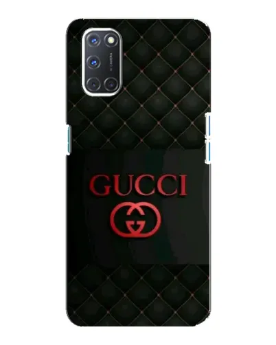Чохол для OPPO A92 з картинкою «Gucci — стьобаний чорний»