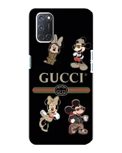 Чохол для OPPO A92 з картинкою «Gucci — герої Disney та монограма»