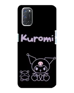 Чохол для OPPO A92 з картинкою «Kuromi — чорний мінімалізм»