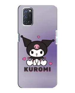 Чехол для OPPO A92 с картинкой «Kuromi — фиолетовый арт»