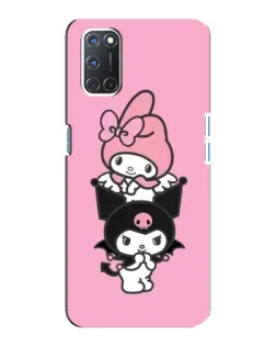 Чехол для OPPO A92 с картинкой «My Melody и Kuromi»
