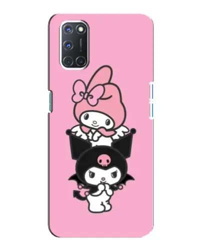 Чехол для OPPO A92 с картинкой «My Melody и Kuromi»