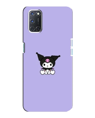 Чехол для OPPO A92 с картинкой «Kuromi — фиолетовый минимализм»