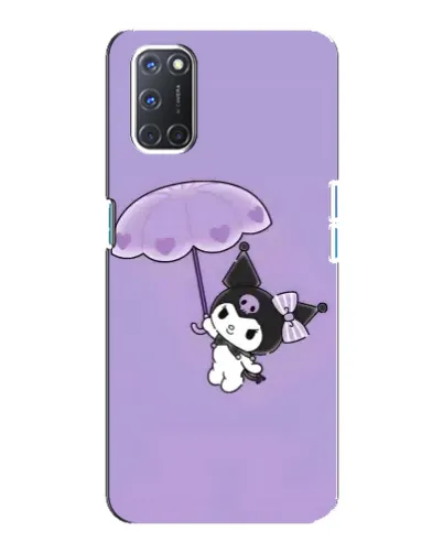Чехол для OPPO A92 с картинкой «Kuromi с зонтиком»