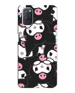 Чехол для OPPO A92 с картинкой «Паттерн голов Куроми»