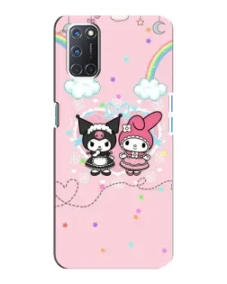 Чехол для OPPO A92 с картинкой «My Melody и Kuromi»