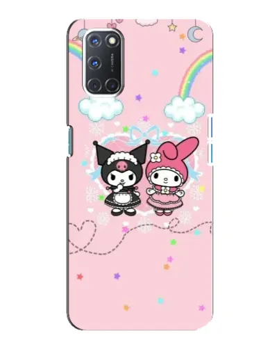 Чехол для OPPO A92 с картинкой «My Melody и Kuromi»