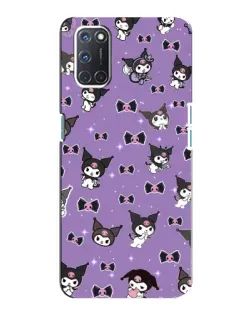 Чехол для OPPO A92 с картинкой «Kuromi — паттерн»