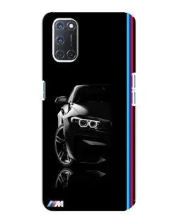 Чохол для OPPO A92 з картинкою «Силует BMW в темряві»