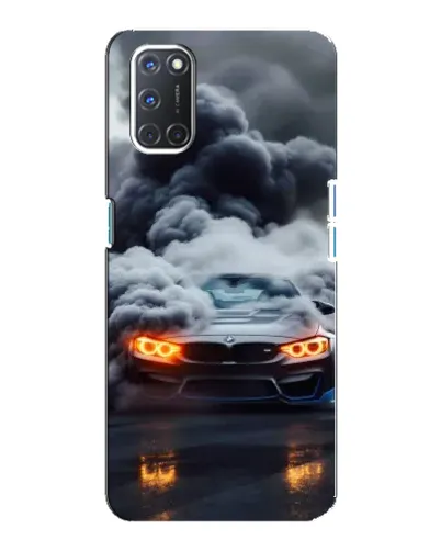 Чохол для OPPO A92 з картинкою «BMW у диму» Чохол для OPPO A92 з картинкою «BMW у диму»
