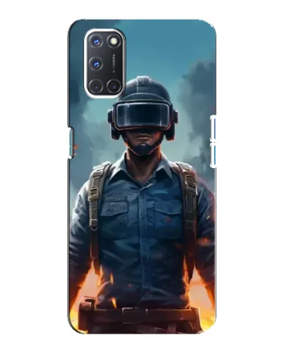 Чохол для OPPO A92 з картинкою «PUBG — реалістичний герой»