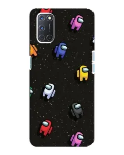 Чохол для OPPO A92 з картинкою «Космічний патерн Among Us»