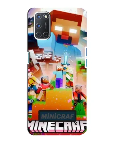 Чохол для OPPO A92 з картинкою «Minecraft герої гри»