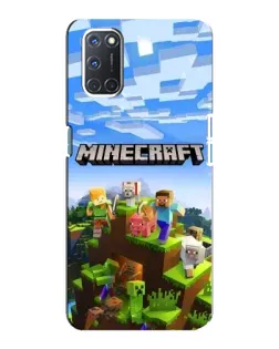 Чохол для OPPO A92 з картинкою «Minecraft класичний світ»