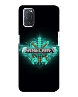 Чохол для OPPO A92 з картинкою «Minecraft Diamond лого»