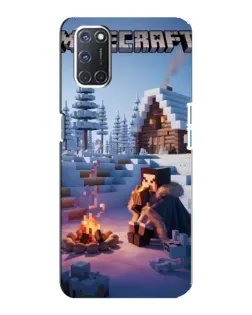 Чохол для OPPO A92 з картинкою «Зимовий Minecraft»