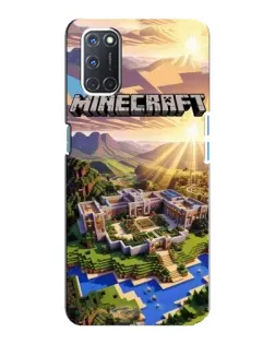 Чохол для OPPO A92 з картинкою «Minecraft панорама»
