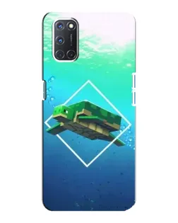 Чохол для OPPO A92 з картинкою «Черепаха Minecraft»