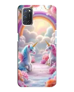 Чохол для OPPO A92 з картинкою «Веселка і єдинороги» Чохол для OPPO A92 з картинкою «Веселка і єдинороги»