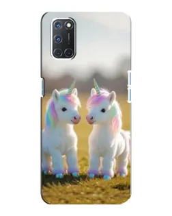 Чохол для OPPO A92 з картинкою «Пара єдинорогів»