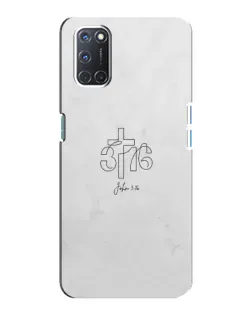 Чохол для OPPO A92 з картинкою «Івана 3:16 Хрест» Чохол для OPPO A92 з картинкою «Івана 3:16 Хрест»