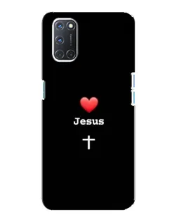 Чохол для OPPO A92 з картинкою «Серце - Jesus» Чохол для OPPO A92 з картинкою «Серце - Jesus»