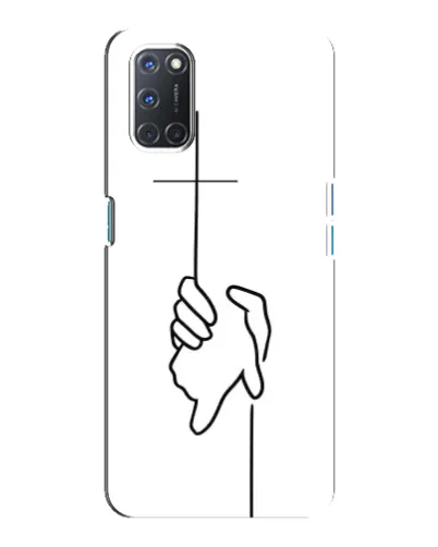 Чохол для OPPO A92 з картинкою «Рука тримає»
