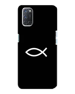 Чехол для OPPO A92 с картинкой «Символ рыбы Jesus» Чехол для OPPO A92 с картинкой «Символ рыбы Jesus»