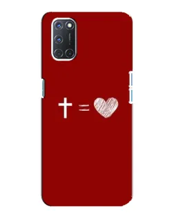 Чехол для OPPO A92 с картинкой «Уравнение любви» Чехол для OPPO A92 с картинкой «Уравнение любви»
