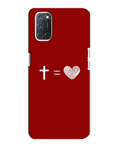 Чехол для OPPO A92 с картинкой «Уравнение любви» Чехол для OPPO A92 с картинкой «Уравнение любви»