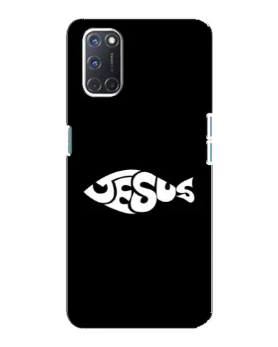 Чехол для OPPO A92 с картинкой «Рыба Jesus» Чехол для OPPO A92 с картинкой «Рыба Jesus»
