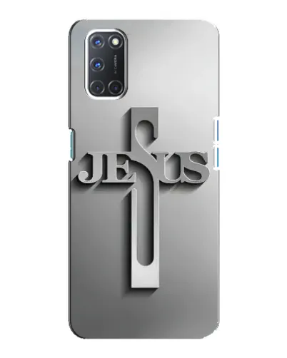 Чехол для OPPO A92 с картинкой «Металлический крест Jesus» Чехол для OPPO A92 с картинкой «Металлический крест Jesus»