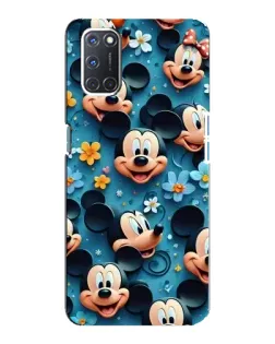 Чохол для OPPO A92 з картинкою «Паттерн Міккі та Мінні»