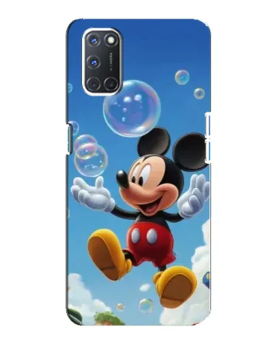 Чохол для OPPO A92 з картинкою «Mickey та мильні бульбашки»