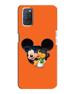 Чохол для OPPO A92 з картинкою «Серце Міккі Мінні»