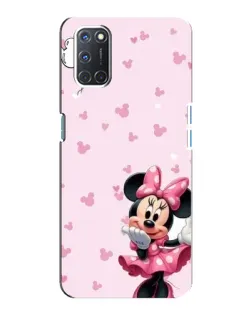 Чохол для OPPO A92 з картинкою «Мінні Маус та сердечка»