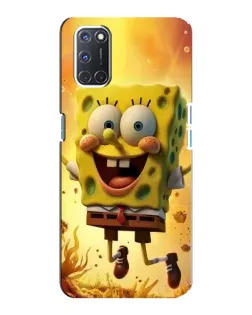 Чохол для OPPO A92 з картинкою «Губка Боб стрибає»