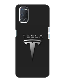 Чохол для OPPO A92 з картинкою «Сталевий логотип Tesla» Чохол для OPPO A92 з картинкою «Сталевий логотип Tesla»