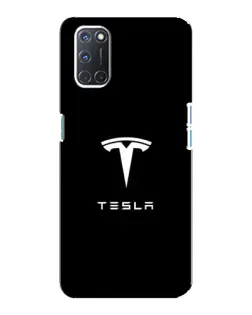 Чохол для OPPO A92 з картинкою «Tesla White Logo» Чохол для OPPO A92 з картинкою «Tesla White Logo»