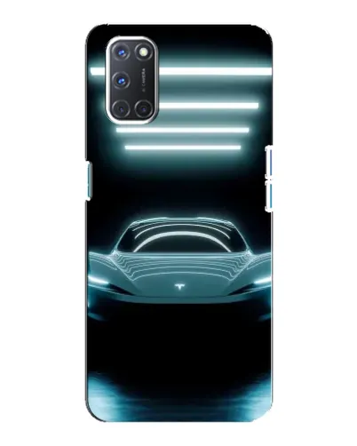 Чохол для OPPO A92 з картинкою «Tesla в неоні» Чохол для OPPO A92 з картинкою «Tesla в неоні»
