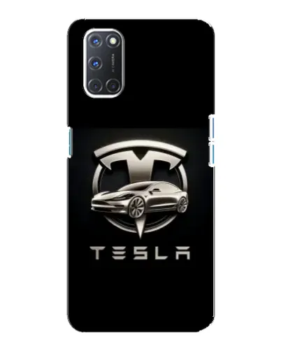 Чохол для OPPO A92 з картинкою «Tesla — срібне авто» Чохол для OPPO A92 з картинкою «Tesla — срібне авто»