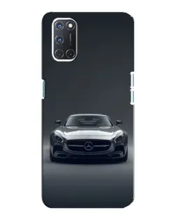 Чехол для OPPO A92 с картинкой «Mercedes на черном»