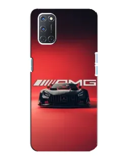 Чехол для OPPO A92 с картинкой «Mercedes AMG — красная линия»