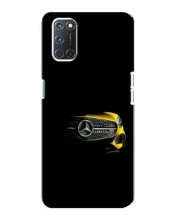 Чехол для OPPO A92 с картинкой «Mercedes — ретро стиль»