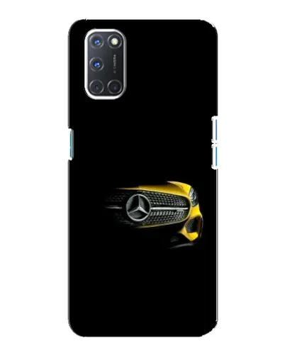 Чехол для OPPO A92 с картинкой «Mercedes — ретро стиль»