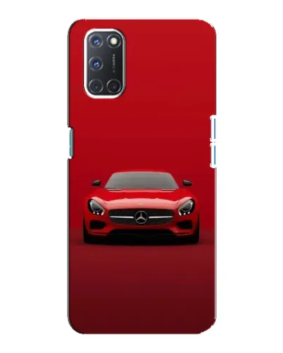 Чехол для OPPO A92 с картинкой «Красный Mercedes AMG»